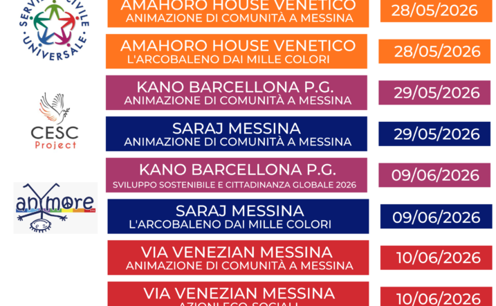 SELEZIONI SERVIZIO CIVILE UNIVERSALE 2026